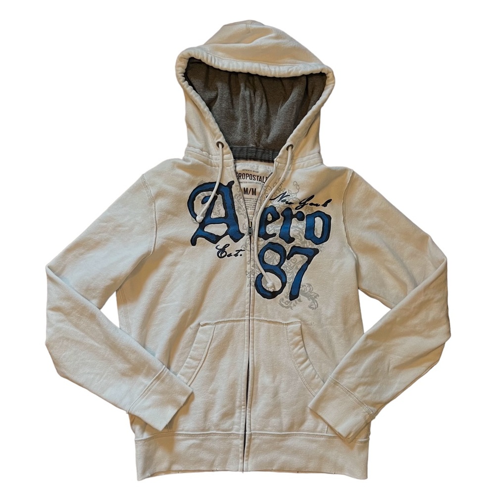 Graphic Aeropostale zip up hoodie